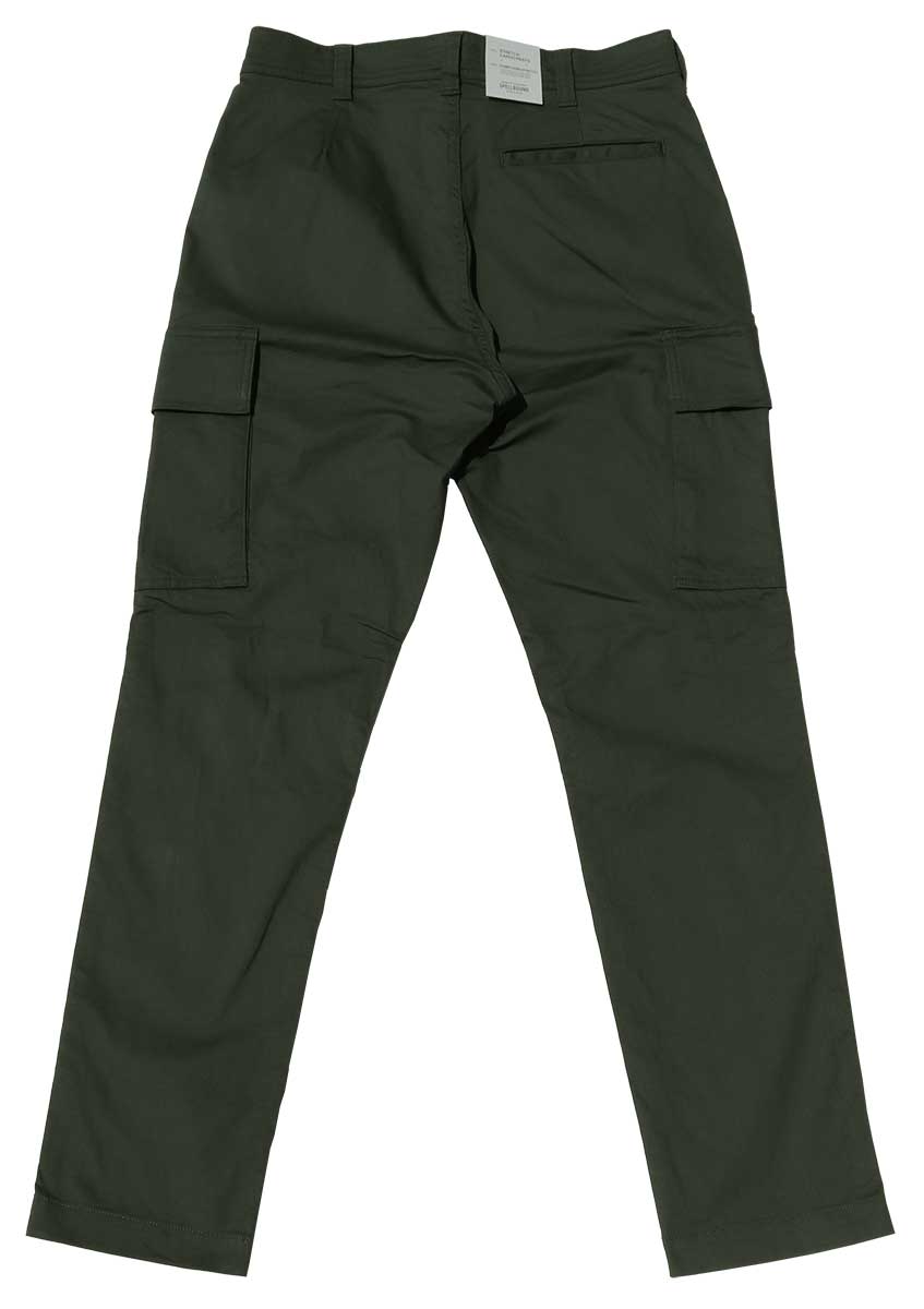 SPELLBOUND:ジンコード　ストレッチ　カーゴパンツ(オリーブグリーン):43-902S 28-34 スペルバウンド メンズ パンツ 裾上げ 岡山