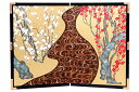 【全品5%OFFクーポン発行中】屏風 衝立 友禅和紙工芸品 15号二曲絵屏風 紅白梅 60cm幅 日本製 送料無料 ギフト インテリア 飾り 衝立 日本土産 海...