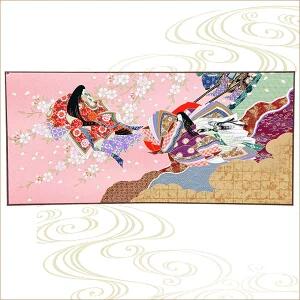 和雑貨 友禅和紙工芸品 二曲屏風 小 王朝絵巻 源氏物語 紫式部 平安時代 日本製 ギフト インテリア 外国人向け 日本土産 日本みやげ 和 小物