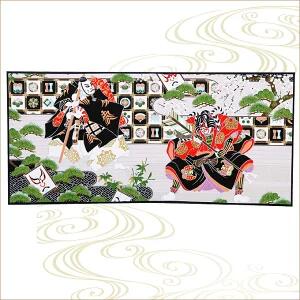 和雑貨 友禅和紙工芸品 二曲屏風 小 歌舞伎 日本製 ギフト インテリア 外国人向け 日本土産 日本みやげ 和 小物