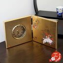 蒔絵小物 山中漆器 みやび 屏風時計 日本土産 ギフト インテリア 外国人向け 日本土産 日本みやげ 和 小物 漆器の屏風時計 蒔絵 和室 おしゃれ プレゼント...