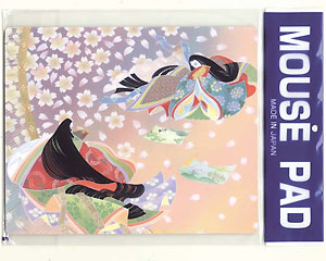 日本みやげ 和風 マウスパッド 紫式部 源氏物語 日本製 平安時代 外国人向け 日本土産 日本みやげ 和 小物