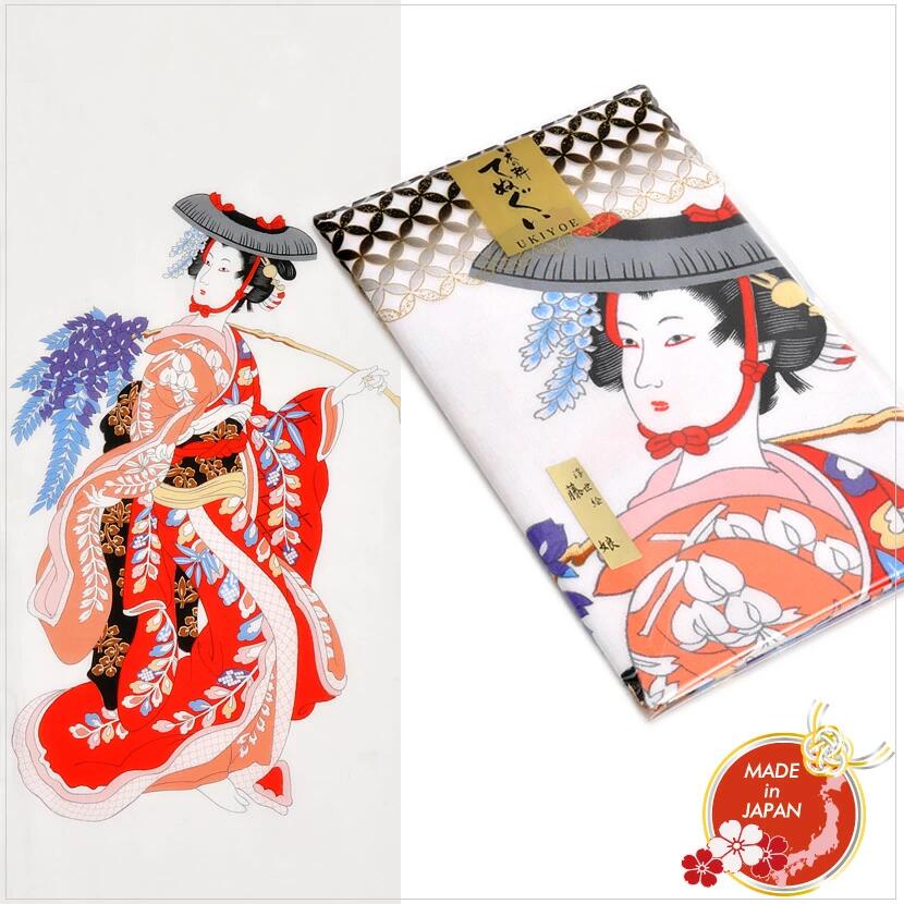 日本手拭 てぬぐい 藤娘 国産品 日本のお土産 外国人向け 日本土産 日本みやげ 和 小物 和柄手ぬぐい 古典柄 和雑貨 粗品 JAPAN 男女兼用 プレゼント 海外 おしゃれ