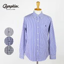 Gymphlex ジムフレックス メンズ 長袖ボタンダウンシャツ 100/2 STRIPE＆GINGHAM J-0643TSS