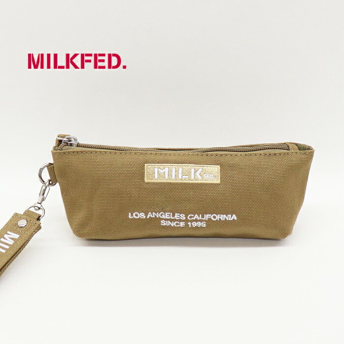 ミルクフェド ペンケース レディース MILKFED ミルクフェド EMBROIDERED BAR PENCIL CASE ペンケース 103211054026