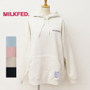 MILKFED. ミルクフェド レディース BASIC STENCIL BIG SWEAT HOODIE ベーシックステンシル ビッグスウェットフーディー 103223012019