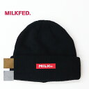 【SALE セール 20%OFF】MILKFED ミルクフェド レディース MILKFED. LOGO KNIT CAP MILKFED. ニット帽 103223051002