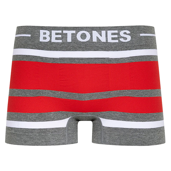 BETONES ビトーンズ メンズ ボクサーパンツ BREATH WHITE×RED ブレス ホワイト×レッド BR001-17