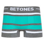 BETONES ビトーンズ メンズ ボクサーパンツ BREATH WHITE×TURQUOISE ブレス ホワイト×ターコイズ BR001-19