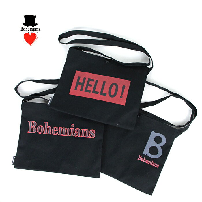 Bohemians/ボヘミアンズ　COTTON SACOCHE BAG 　BB-176