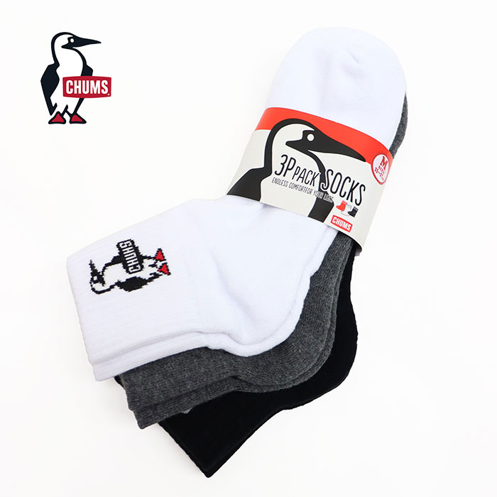 CHUMS ॹ 3P CHUMS Booby Crew Socks 3Pॹ֡ӡ롼å