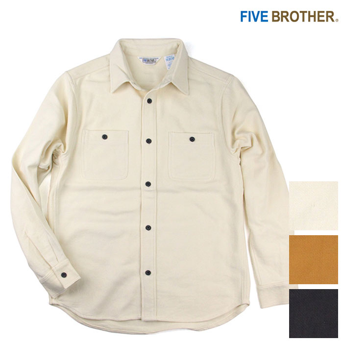 FIVE BROTHER ファイブブラザー HEAVY FLANNEL LS WORK SHIRTS ヘビーネル ワークシャツ プレーン 152060