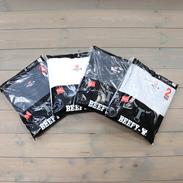 HANES/ヘインズ　BEEFY-T 2P CREW NECK/ビーフィーTシャツ 2P クルーネック　H5180-2