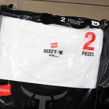 HANES/ヘインズ　BEEFY-T 2P CREW NECK/ビーフィーTシャツ 2P クルーネック　H5180-2