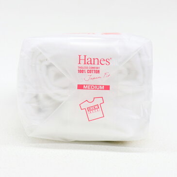 HANES/ヘインズ　Japan Fit 2P CREW NECK T-SHIRTS WHITE/ジャパンフィット 2PクルーネックTシャツ ホワイト/ブラック　H5320
