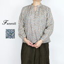 【SALE セール 20％OFF】FANEUIL ファヌル レディース リバティプリント 小花柄ブラウスシャツ F-6322110