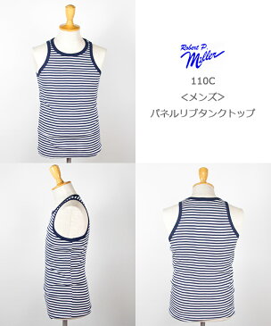 Miller/ミラー <メンズ> パネルリブタンクトップ 110C