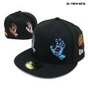 NEW ERA® ニューエラ キャップ 59FIFTY SANTA CRUZ オールオーバー スクリーミングハンド サイズ 59.6cm 14384270