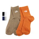 THE NORTH FACE ザ・ノース・フェイス TNF ロゴ 2P クルー クールマックス NN82516