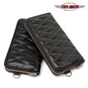 TOYS McCOY gCY}bRC LEATHER QUILTED LONG WALLET U[LeBO OEHbg TMA1715