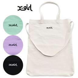 エックスガール トートバッグ（レディース） 【SALE セール 20％OFF】X-girl エックスガール CANVAS 2WAY BIG TOTE キャンバス 2ウェイ ビッグトート 105211053002