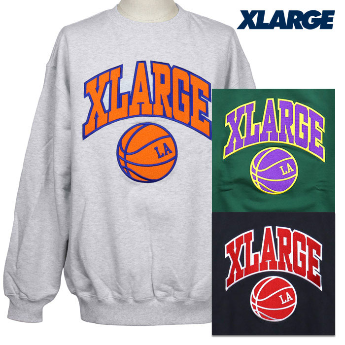 【SALE セール 20％OFF】XLARGE エクストララージ トレーナー COLLEGE LOGO CREWNECK SWEAT カレッジロゴ クルーネック スウェット 101223012003