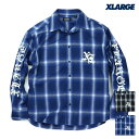 XLARGE エクストララージ シャツ OLD ENGLISH L/S FLANNEL SHIRT オールドイングリッシュ 長袖フランネルシャツ 101233014004