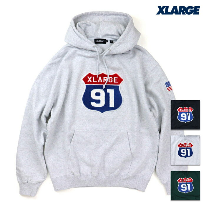 XLARGE エクストララージ パーカー XL 91 HOODED SWEATSHIRT XL91 フーデッドスウェットシャツ 101234012023