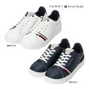 トミーヒルフィガー ゴルフ シューズ THMS4F スパイクレス TOMMY HILFIGER GOLF 靴 ホワイト ネイビー シンプル 25cm 26cm ...