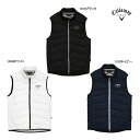 先行予約 キャロウェイ 25年秋冬ウエア 新作 ゴルフ メンズ ベスト C25216103 フルジップ 中綿 Callaway GOLF 袖なし ゴルフウェア アウター 上着 羽織 重ね着