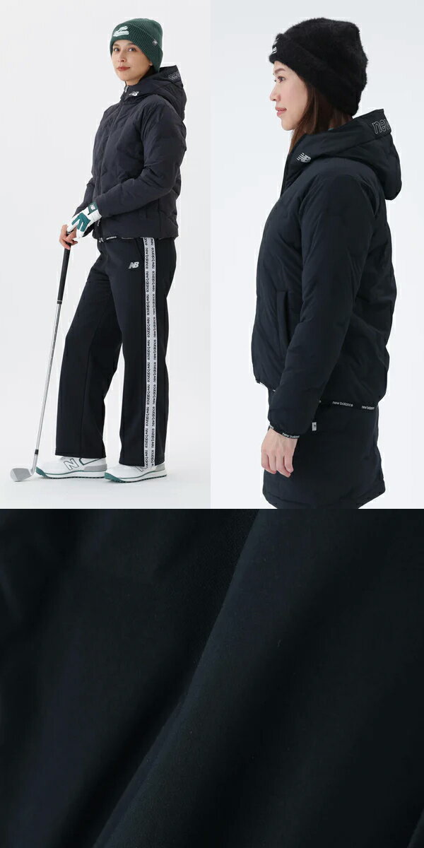 ニューバランス 25年秋冬ウエア 新作 ゴルフ レディース ライトダウン フーディ 012-5220504 フルジップ new balance GOLF NB 長袖 アウター 10PT