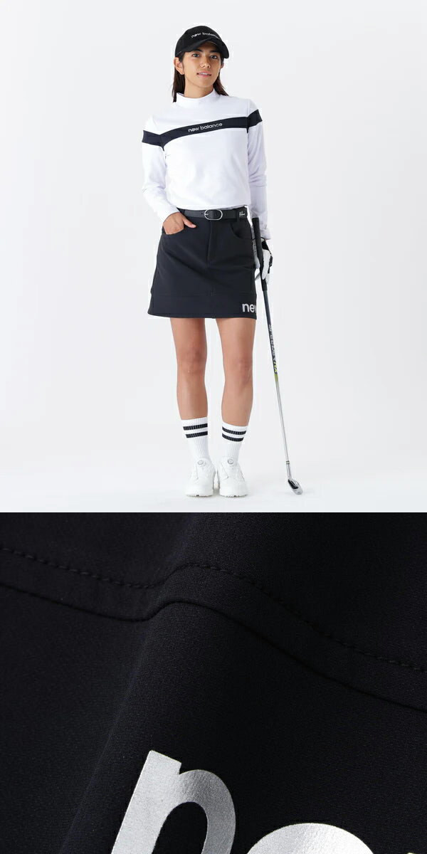 ニューバランス 25年秋冬ウエア 新作 ゴルフ レディース スカート 012-5234501 new balance GOLF NB SKIRT ストレッチ ボトムス 撥水 10PT
