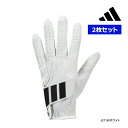 新作 2枚セット アディダス ゴルフ メンズ グローブ KVH43 パームラップ adidas GOLF GLOVE ホワイト 片手 左手 右利き 21 22 ...