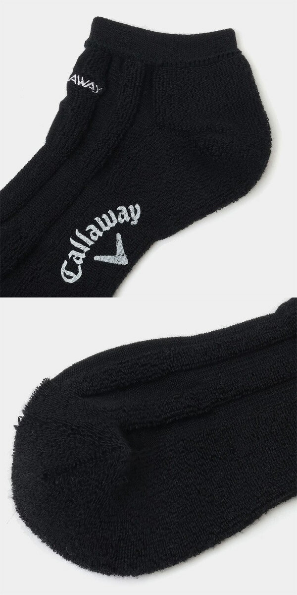 新作 キャロウェイ ゴルフ レディース ウェア アンクル ソックス C25193200 靴下 スポーツ シンプル 短め ショート パイル Callaway GOLF 25SSW YPP SAL