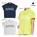 新作 ルコック ゴルフ レディース ウエア シャツ LG5SHS55L ワイドフィット モックネック シャツ le coq sportif GOLF デサント ゆったり 吸汗 25SSW YPP SAL