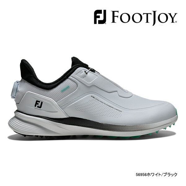 フットジョイ ゴルフシューズ メンズ 26年春夏モデル 新作 56956 PRO SL BOA (ホワイト/ブラック) 横幅(ウィズ)W FOOTJOY プロエスエル ボア 26ET 10PT ASR