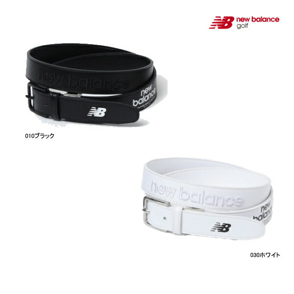 先行予約 ニューバランス ゴルフ メンズ ベルト 26年春夏モデル 新作 012-6982003 new balance GOLF BELT NB ラウンド ウェア ブラック ホワイト 長さ調整