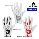 2枚セット アディダス ゴルフ メンズ グローブ IKL18 ノンスリップ 24 adidas golf NON SLIP GLOVE ホワイト 22 23 24 25 26 cm 片手 左手 右利き 25ET YPP