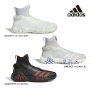 アディダス LIJ23 ゴルフシューズ コードカオス レースレス CODECHAOS LACELESS adidas ゴルフシューズの秩序を破壊したシューズが、次はシューズクロージャの常識をも破壊する。それがコードカオス レースレス。文字通り、シューレースもBOAクロージャーも無い、初のツアーレースレスゴルフシューズ。アディダスブランドのサッカーやバスケットボールなどのレースレスシューズテクノロジーを応用してクロージャーがなくてもスイング時にツアーレベルの横方向の安定性を発揮するというコンセプトのもと開発された。新素材の4Dプライムニットを甲上からアンクル周りのミッドカット構造に採用することで、伸縮性の強弱とその方向を自在に調整できる素材性質を活かし、従来ミッドカットよりも着脱がより楽で快適性も向上。その反面、スイングに求められる横方向の安定性が求められる箇所は伸縮を抑制する網組織が採用されている。 加えて、その周囲とPUワープニットアッパーとの境目には硬度を更に高めるPUフィルムとシームテープで、適所の伸びを強力に抑え、レースレスとは思えないスタビリティを実現する。アッパーヒール部分にはソフトな素材感を使用したヒールクリップを採用することで、足の踵部分の形状にやさしく順応することで歩行時にしっかりとヒールが足に追随し軽快な歩行をもたらしながら、横方向には広がりにくいパーツにすることでスイング時の安定性も担保。ソックフィット構造によって、まるで靴下を履くようにシューズがさまざまな足形に順応しつつ、足と靴の一体感の強いシームレスなフィット感を生む。ミッドカット＋レースレスでないと不可能な性能を実現したディスラプティブなツアーシューズ。 【サイズ】 25.0〜28.0cm 参考重量/約375g(片足25.5cm) ※ラスト：ツアーパフォーマンスユニセックスラスト(EE相当) 【素材】アッパー:合成繊維/合成皮革、ミッドソール:合成樹脂(BOOST)、 アウトソール:合成底/ゴム底 メーカー希望小売価格はメーカーサイトに基づいて掲載しています 在庫表記・発送についてアディダス LIJ23 ゴルフシューズ コードカオス レースレス CODECHAOS LACELESS adidas ゴルフシューズの秩序を破壊したシューズが、次はシューズクロージャの常識をも破壊する。それがコードカオス レースレス。文字通り、シューレースもBOAクロージャーも無い、初のツアーレースレスゴルフシューズ。アディダスブランドのサッカーやバスケットボールなどのレースレスシューズテクノロジーを応用してクロージャーがなくてもスイング時にツアーレベルの横方向の安定性を発揮するというコンセプトのもと開発された。新素材の4Dプライムニットを甲上からアンクル周りのミッドカット構造に採用することで、伸縮性の強弱とその方向を自在に調整できる素材性質を活かし、従来ミッドカットよりも着脱がより楽で快適性も向上。その反面、スイングに求められる横方向の安定性が求められる箇所は伸縮を抑制する網組織が採用されている。 加えて、その周囲とPUワープニットアッパーとの境目には硬度を更に高めるPUフィルムとシームテープで、適所の伸びを強力に抑え、レースレスとは思えないスタビリティを実現する。アッパーヒール部分にはソフトな素材感を使用したヒールクリップを採用することで、足の踵部分の形状にやさしく順応することで歩行時にしっかりとヒールが足に追随し軽快な歩行をもたらしながら、横方向には広がりにくいパーツにすることでスイング時の安定性も担保。ソックフィット構造によって、まるで靴下を履くようにシューズがさまざまな足形に順応しつつ、足と靴の一体感の強いシームレスなフィット感を生む。ミッドカット＋レースレスでないと不可能な性能を実現したディスラプティブなツアーシューズ。 【サイズ】 25.0〜28.0cm 参考重量/約375g(片足25.5cm) ※ラスト：ツアーパフォーマンスユニセックスラスト(EE相当) 【素材】アッパー:合成繊維/合成皮革、ミッドソール:合成樹脂(BOOST)、 アウトソール:合成底/ゴム底 取り寄せでサイズによっては1-2か月かかる可能性があります。ご了承ください。 お急ぎの方は商品についての問合わせより納期のご確認ください 2023 秋冬 新作 メンズ レディース ウィメンズ 男性用 女性用 Men's Lady's Ladie's WOMEN UNISEX 男女兼用 スポーツ モデル ゴルフ アイテム アパレル シューズ 靴 くつ クツ フットウエア Footwear くつ