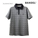 ♪【2023 A/W】バンデル メンズ ポロシャツ BGI-3ACBPL GLEN CHECK BICOLOR S/S POLO SHIRTS BANDEL GOLF