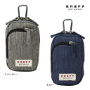 オノフ ゴルフ マルチケース OA2225 ONOFF Multi Case 杢調シリーズ グレー ネイビー ラウンド 小物 収納 距離計測器 スマホ ボール ...