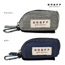オノフ ゴルフ ボールケース OA2425 ONOFF Ball Case 杢調シリーズ グレー ネイビー ティー 耐久 撥水 収納 ベルト通し 面ファスナー ...
