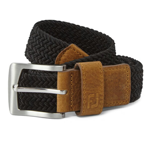 フットジョイ ゴルフ ベルト ストレッチメッシュベルト ソリッド 69480R 69481R 69482R FOOTJOY GOLF Stretch Mesh Belt Solid ブラック ネイビー グレー 26ET