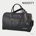 マジェスティ ゴルフ プレミアム24 ボストンバッグ BB3400 ブラック MAJESTY GOLF Premium24 Boston Bag 半艶 PUレザ...