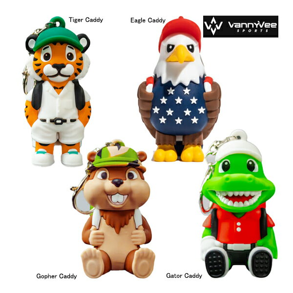 バニービー ゴルフ アニマル キャディ ティーホルダー VannyVee sports GOLF 動物 トラ タカ ワニ ゴー..