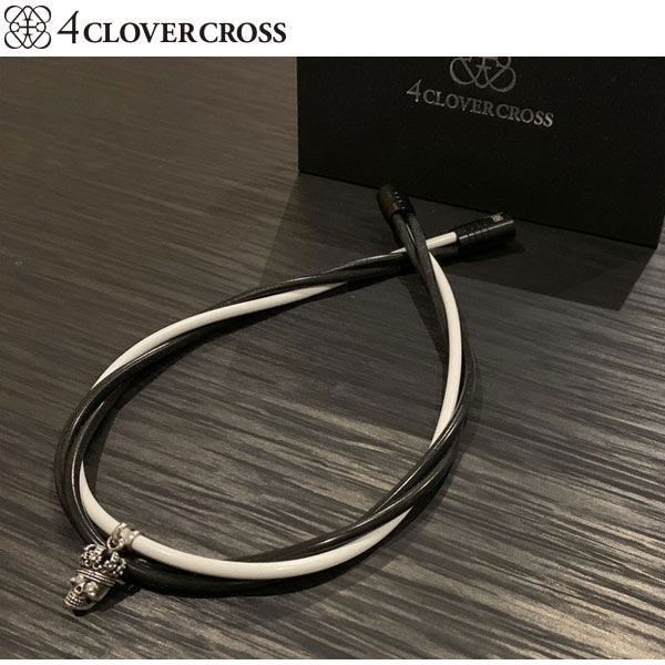 4クローバークロス 3Rクラウンスカルダイヤモデル パワーmaxスポーツネックレス 4clovercross