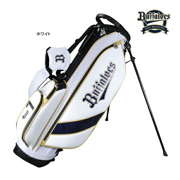 【23年モデル】レザックス オリックスバファローズ 7.5型スタンドキャディバッグ OBCB-3452 ORIX BUFFALOES LEZAX