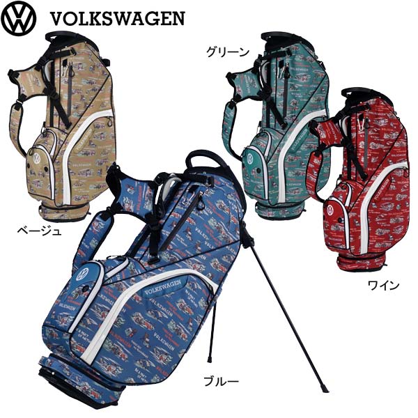 【22年継続モデル】フォルクスワーゲン 9.5型スタンドキャディバッグ VWCB-1413 VOLKSWAGEN STAND CADDIE BAG