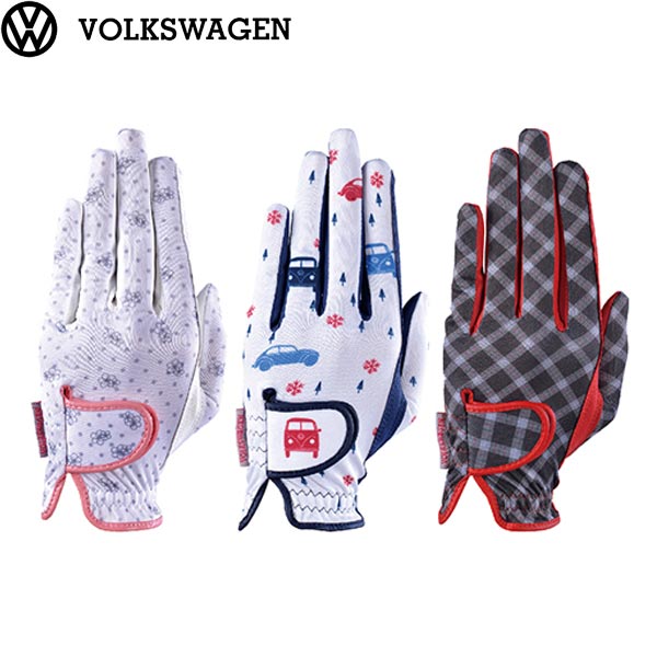 【23年継続モデル】【レディース】フォルクスワーゲン ゴルフグローブ 両手用 VWGL-9055 (Men 039 s) VOLKSWAGEN GOLF GLOVE