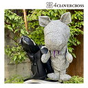 4クローバークロス パンドル ヘッドカバー【Tweed グレー made by S.D】(パープル) Premium Headcover pandle 4clovercross